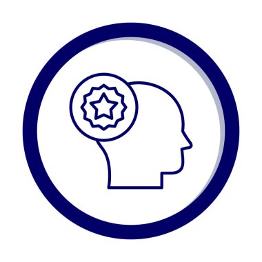 düz favori Kullanıcı simgesi vektör illüstrasyon tasarımı