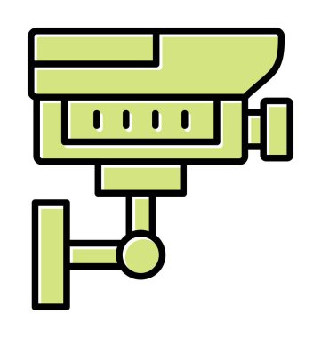 ccTV kamerasının vektör illüstrasyonu 