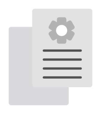 Çalışma Raporu. Web simgesi basit illüstrasyon