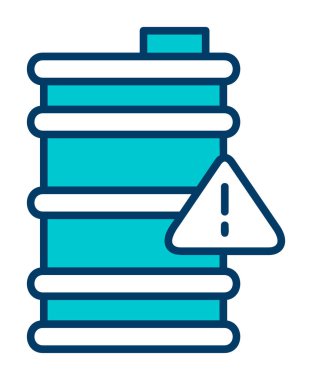 tehlike web simgesi, vektör illüstrasyonu 