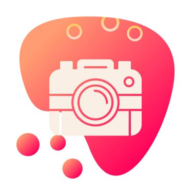 fotoğraf makinesi simgesi, vektör illüstrasyonu 