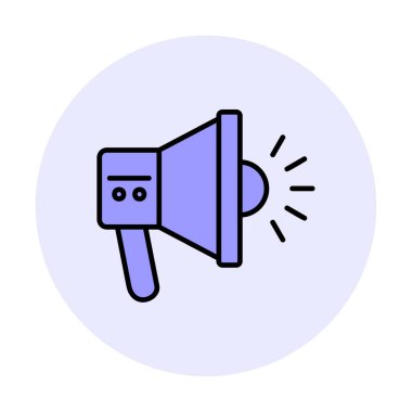 megafon simgesi, vektör illüstrasyonu