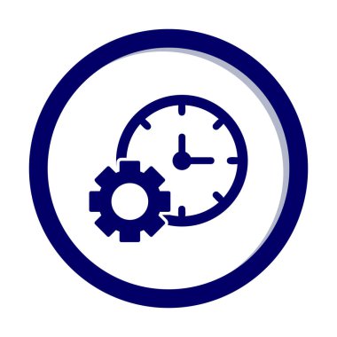 Zaman Yöneticisi web simgesi vektör illüstrasyonu