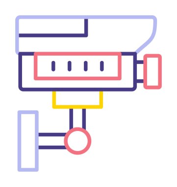 ccTV kamerasının vektör illüstrasyonu 