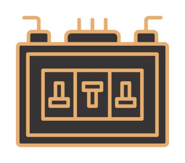 Sigorta kutusu mu? Web simgesi basit tasarım