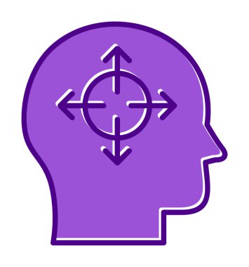 Karar satırı ikon vektör çizimi  