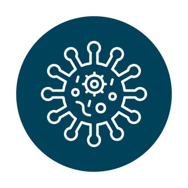 Coronavirus hastalığı ikonu, vektör illüstrasyonu  