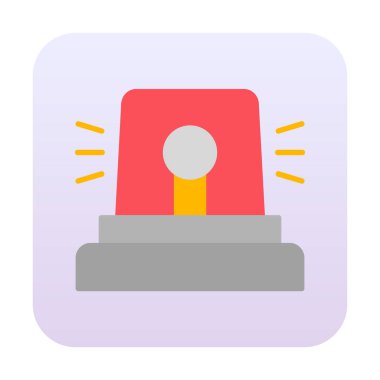 Siren simgesi, vektör çizimi 