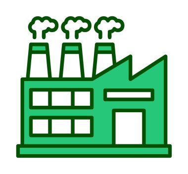 Factory icon, vector illustration simple design