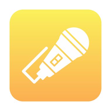 mikrofon web simge vektör çizim 