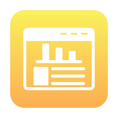 İstatistik simgesinin web vektör çizimi           