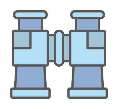 binoküler ikon vektör çizimi