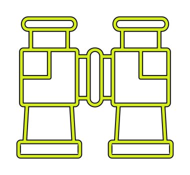 binoküler ikon vektör çizimi