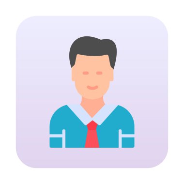 Yönetici simgesi, vektör illüstrasyonu basit tasarım