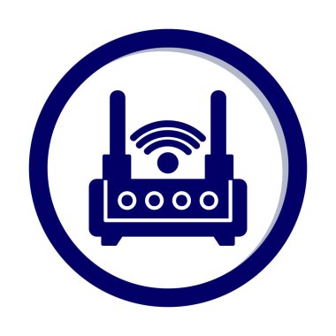  Wi-fi yönlendirici vektör illüstrasyonu