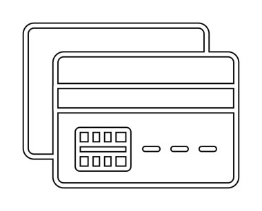 Basit modern kredi yassı simgesi