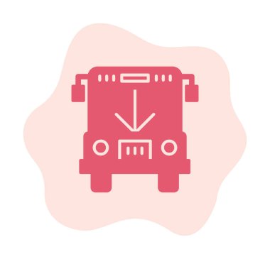 bus simgesi, vektör illüstrasyonu