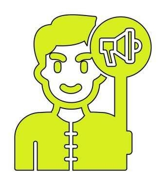 Propaganda konsepti vektör illüstrasyonu