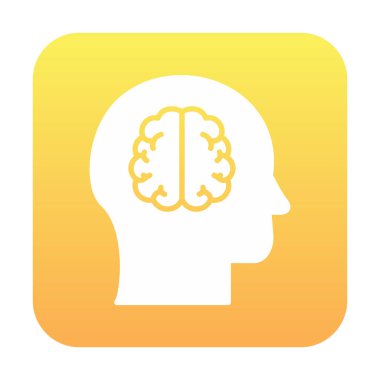 beyin ikonu vektör çizimi tasarımı