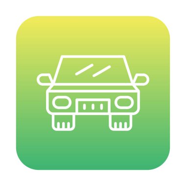 Araba düz simgesi. Vektör çizim 