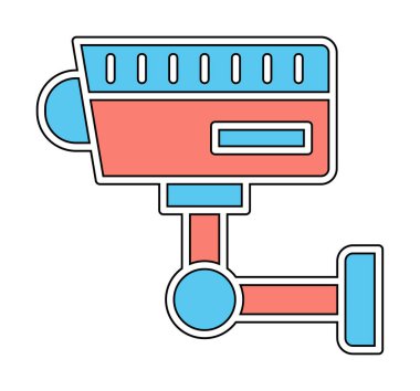 ccTV kamerasının vektör illüstrasyonu 