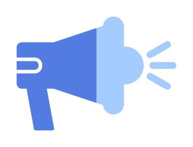 megafon simgesi, vektör illüstrasyonu