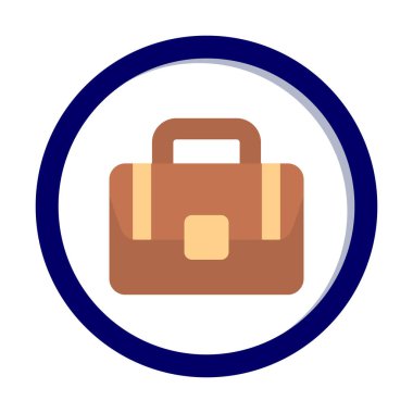 Çanta. Web simgesi basit illüstrasyon