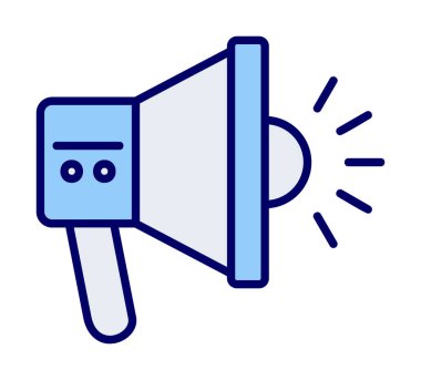 megafon simgesi, vektör illüstrasyonu