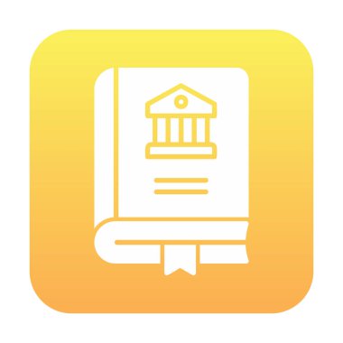 Tarih kitabı simgesinin vektör illüstrasyonu