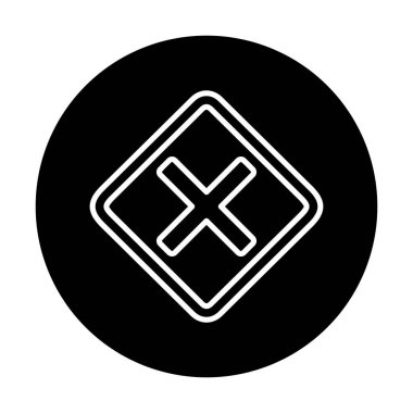 Tahriş simgesi için vektör illüstrasyonu  