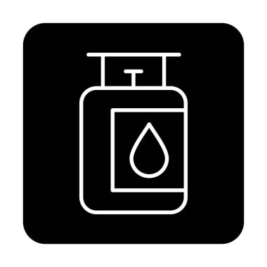 gaz tankı ikonu vektör illüstrasyonu
