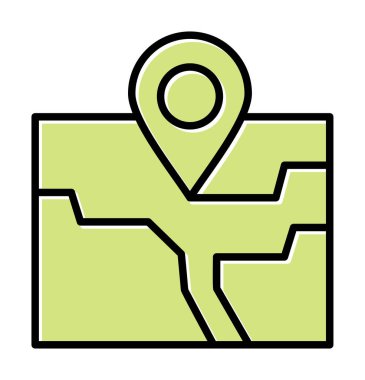 konum simgesi, vektör illüstrasyonu basit tasarım