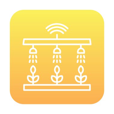 Akıllı Çiftlik. Web simgesi basit illüstrasyon 