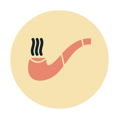 tütün tüttürme çubuğu simgesi, vektör illüstrasyonu