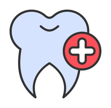  Diş simgesi, vektör çizimi  