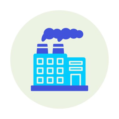 Factory icon, vector illustration simple design