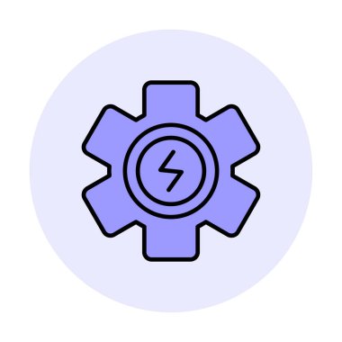 Düz güç. Web simgesi basit illüstrasyon