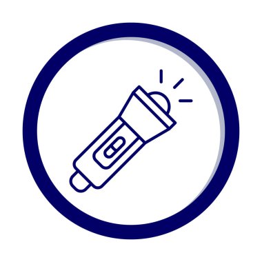 el feneri düz simge vektör çizim  