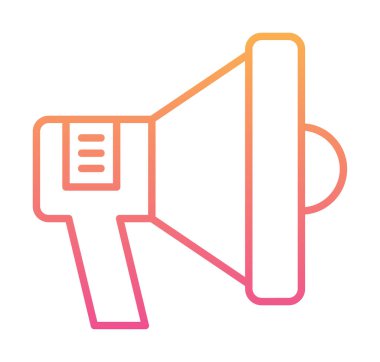 megafon simgesi, vektör illüstrasyonu