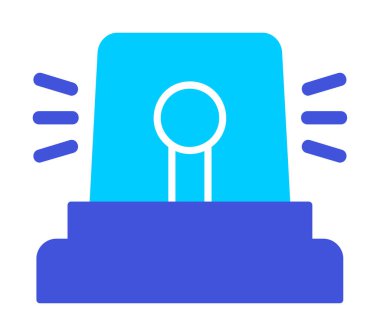 Siren simgesi, vektör çizimi 