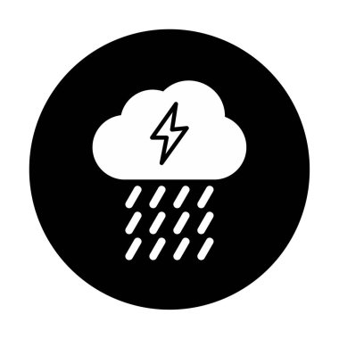 yağmur simgesi, vektör illüstrasyonu  