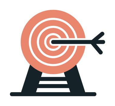 hedef simge, vektör illüstrasyonu basit tasarım