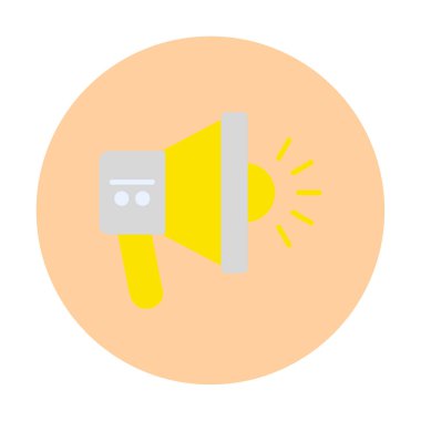 megafon simgesi, vektör illüstrasyonu