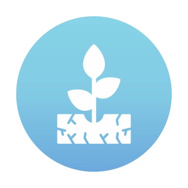 filizlenme simgesi, vektör illüstrasyonu  