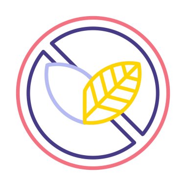 Basit Tütün Günü simgesi, vektör illüstrasyonu