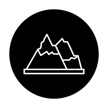 dağ ikonu vektör illüstrasyonu 