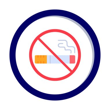 Proje ve eğlence için sigara içme simgesi yok