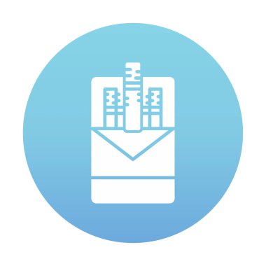 Sigara Paketi Simge Vektör Çizimi