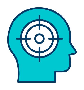 hedef simge, vektör illüstrasyonu basit tasarım