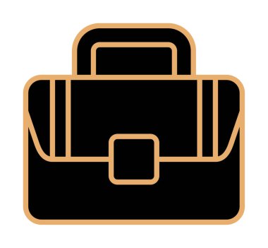 Çanta. Web simgesi basit illüstrasyon